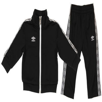 Umbro Infants Boys Double Diamond Track Set Black/White Size 24M