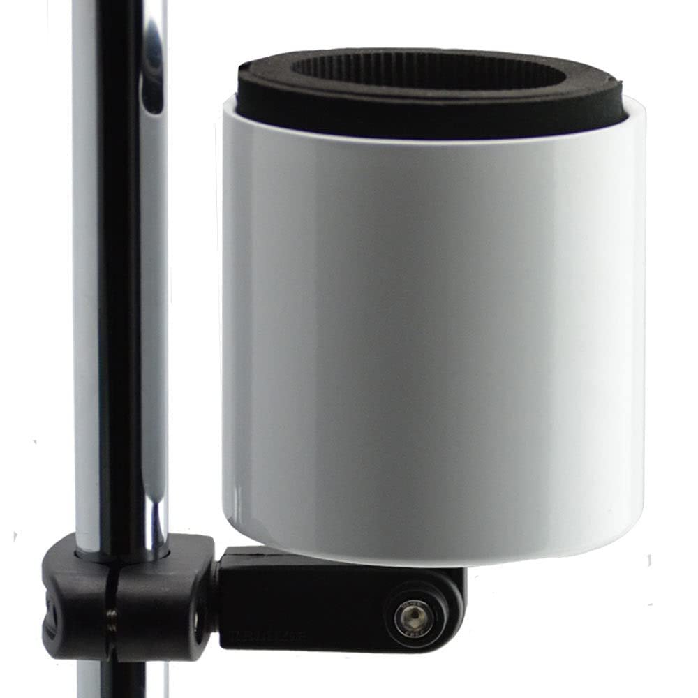 Kroozie Deluxe Bicycle Cup Holder - The Ultimate Bike & Scooter Cup Holder for Handlebars, Cruiser, Electric & Exercise Bikes, Treadmills, and More