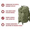 Rothco Trauma Kit Backpack - Includes Over 190 Emergency Survival Items for Any Situation - Olive Drab view 2