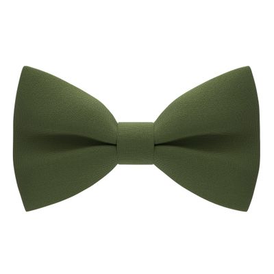 Bow Tie House Men's Classic Pre-Tied Bow Tie Formal Solid Tuxedo (Large, Asparagus)