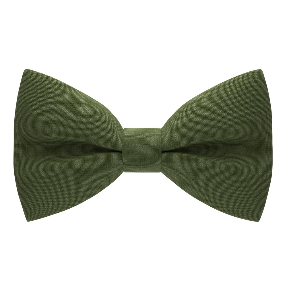 Bow Tie House Men's Classic Pre-Tied Bow Tie Formal Solid Tuxedo (Large, Asparagus)