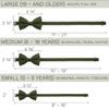 Bow Tie House Men's Classic Pre-Tied Bow Tie Formal Solid Tuxedo (Large, Asparagus) view 4