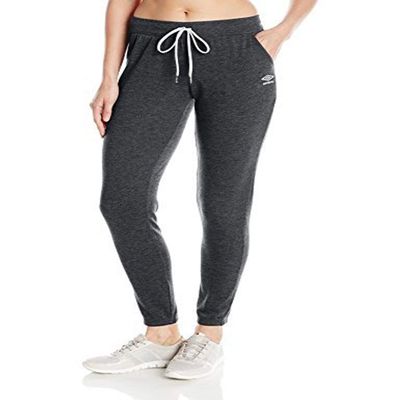 Umbro Women's Deluxe Jogger, Black/White, X-Small