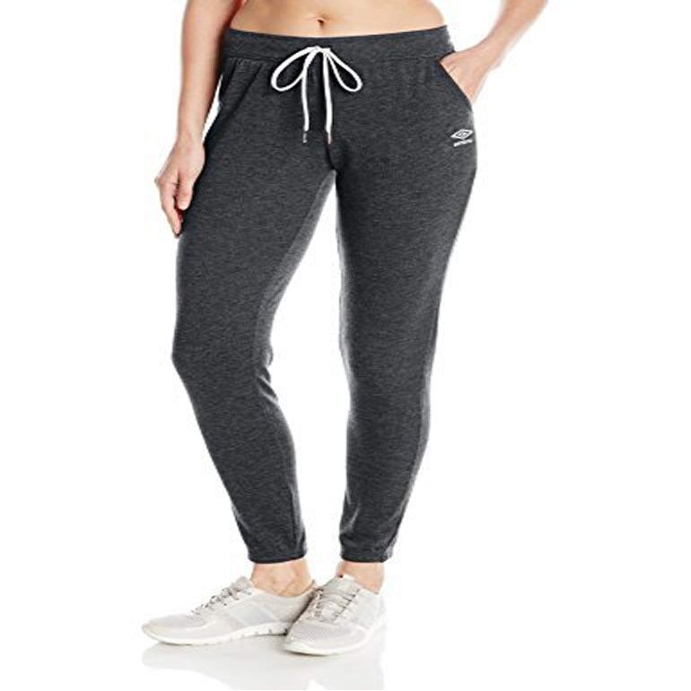 Umbro Women's Deluxe Jogger, Black/White, X-Small