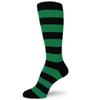 Spotlight Hosiery Two Color Striped Mens Dress Socks,Green/Black,Size 10-13, 1PR view 1