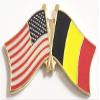 3 Belgium USA Friendship Flag Lapel Pins Pack of 3 Belgium & American Double Flag Pin Badge view 2