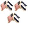 3 El Salvador USA Friendship Flag Lapel Pins Pack of 3 Salvadorian & American Double Flag Pin Badge view 1