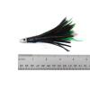 10pcs Fish WOW! 4" mini Feather 1/2oz Bullet Chrome Head Trolling Tuna Lure Squid Skirts - 5 Colors view 2