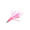 10pcs Fish WOW! 4" mini Feather 1/2oz Bullet Chrome Head Trolling Tuna Lure Squid Skirts - 5 Colors view 3