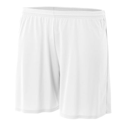 A4 Sportswear White Adult Small 9" Performance Shorts Moisture Wicking All Season UPF 30+/No Pockets