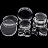 14mm 9/16" Transparent Acrylic Ear Tunnel Stretcher Double Flared Earlobe Saddle Plug Gauge view 3