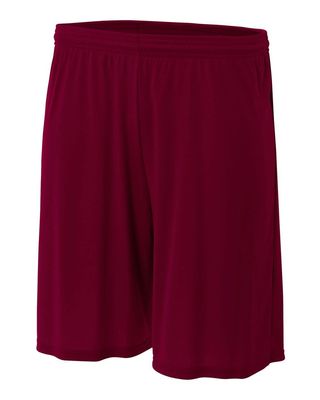 A4 Sportswear Maroon Youth XS 6" Performance Shorts Moisture Wicking All Season UPF 30+/No Pockets