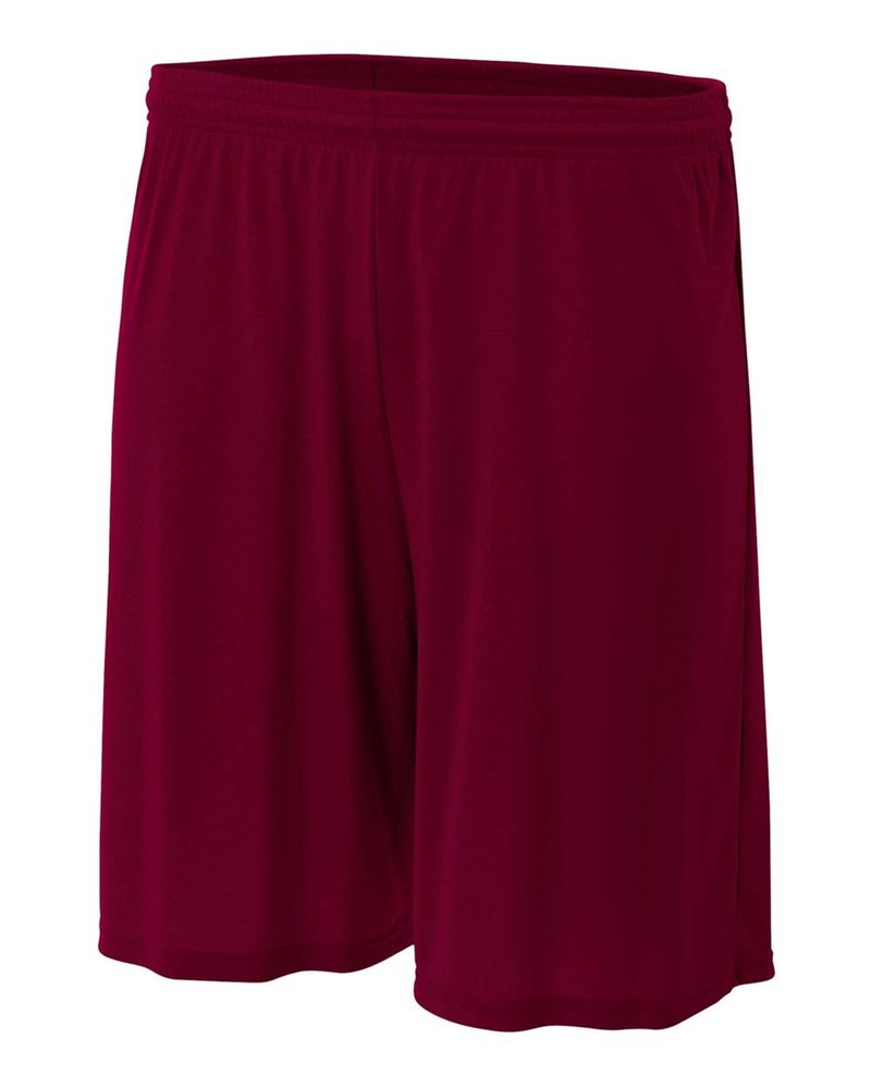 A4 Sportswear Maroon Youth XS 6" Performance Shorts Moisture Wicking All Season UPF 30+/No Pockets