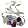 nania maternity pregnancy sash for Mon to be baby shower sash flower sash (Purple) view 1