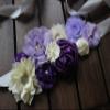 nania maternity pregnancy sash for Mon to be baby shower sash flower sash (Purple) view 3
