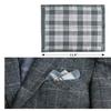 Assorted Men's Cotton Pocket Square Plaid Small Handkerchiefs Soft Hankies 3Pieces view 4