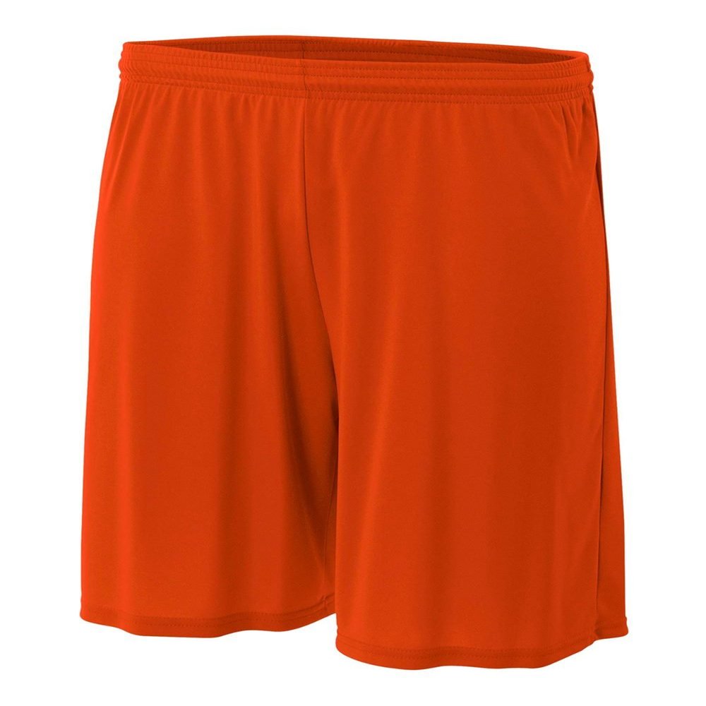 A4 Sportswear Athletic Orange Adult Small 7" Performance Shorts Moisture Wicking All Season UPF 30+/No Pockets