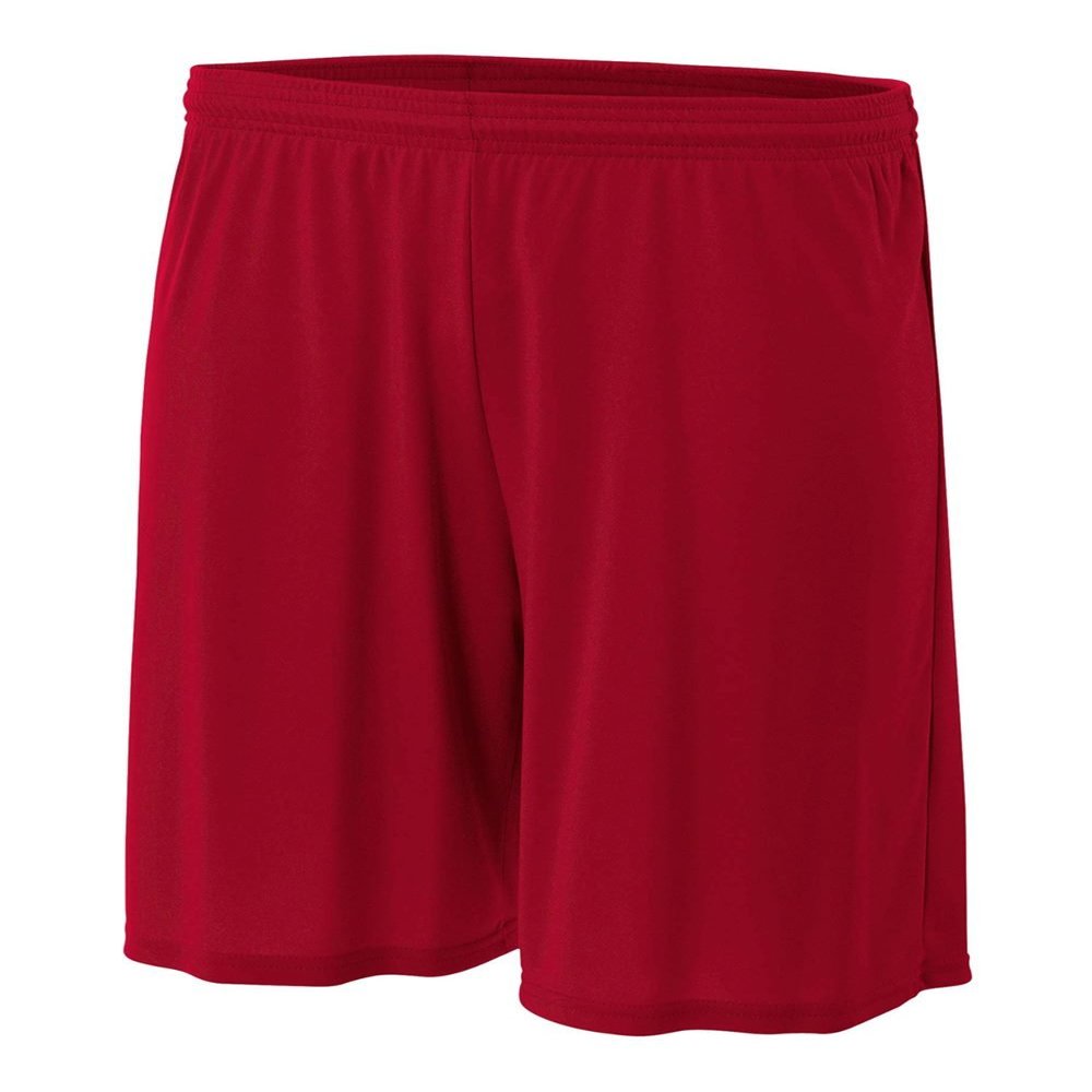 A4 Sportswear Cardinal Youth Large 6" Performance Shorts Moisture Wicking All Season UPF 30+/No Pockets