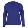Badger Sport Ladies Royal Long Sleeve 2X Hoodie Tee view 1