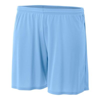 A4 Sportswear Light Blue Adult Large 7" Performance Shorts Moisture Wicking All Season UPF 30+/No Pockets