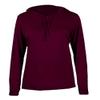 Badger Sport Ladies Maroon Long Sleeve XS Hoodie Tee view 1