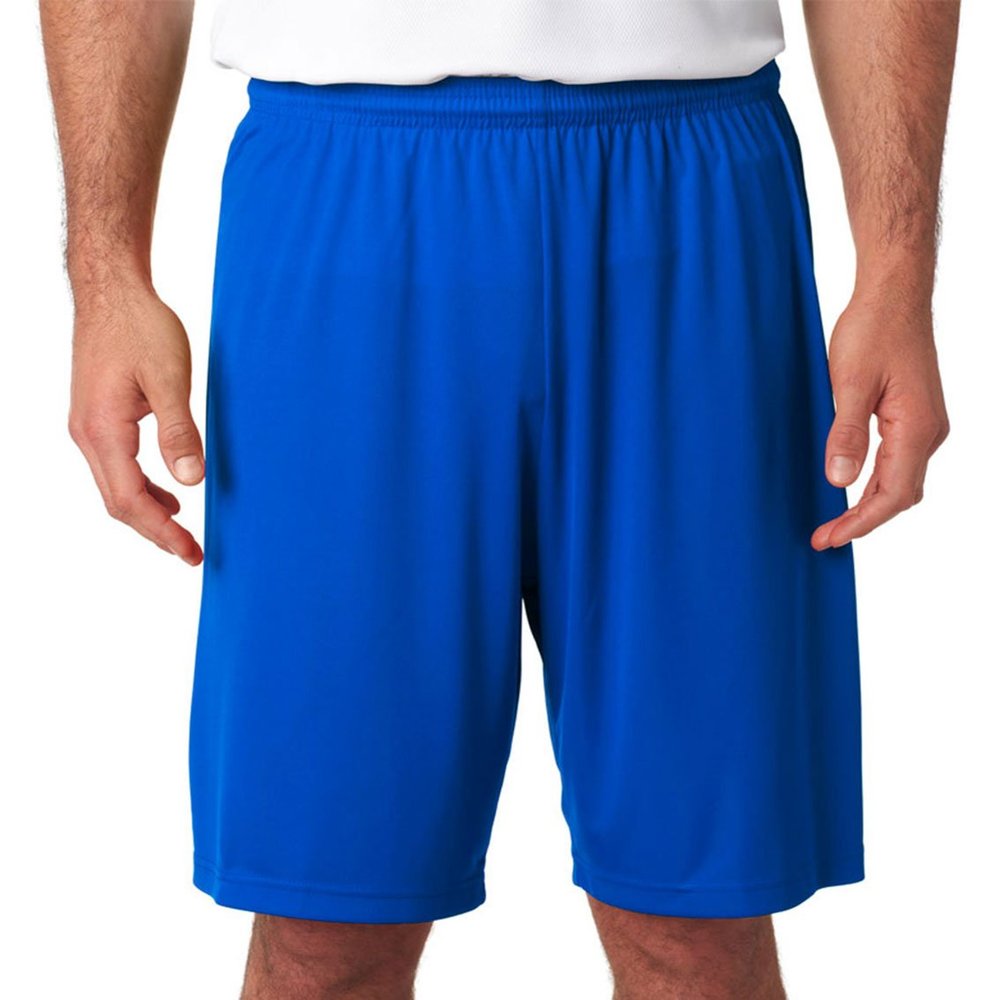 A4 Sportswear Royal Adult 3X 9 Performance Shorts Moisture Wicking All Season UPF 30+/No Pockets