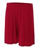 A4 Sportswear Cardinal Youth XS 6" Performance Shorts Moisture Wicking All Season UPF 30+/No Pockets view 1