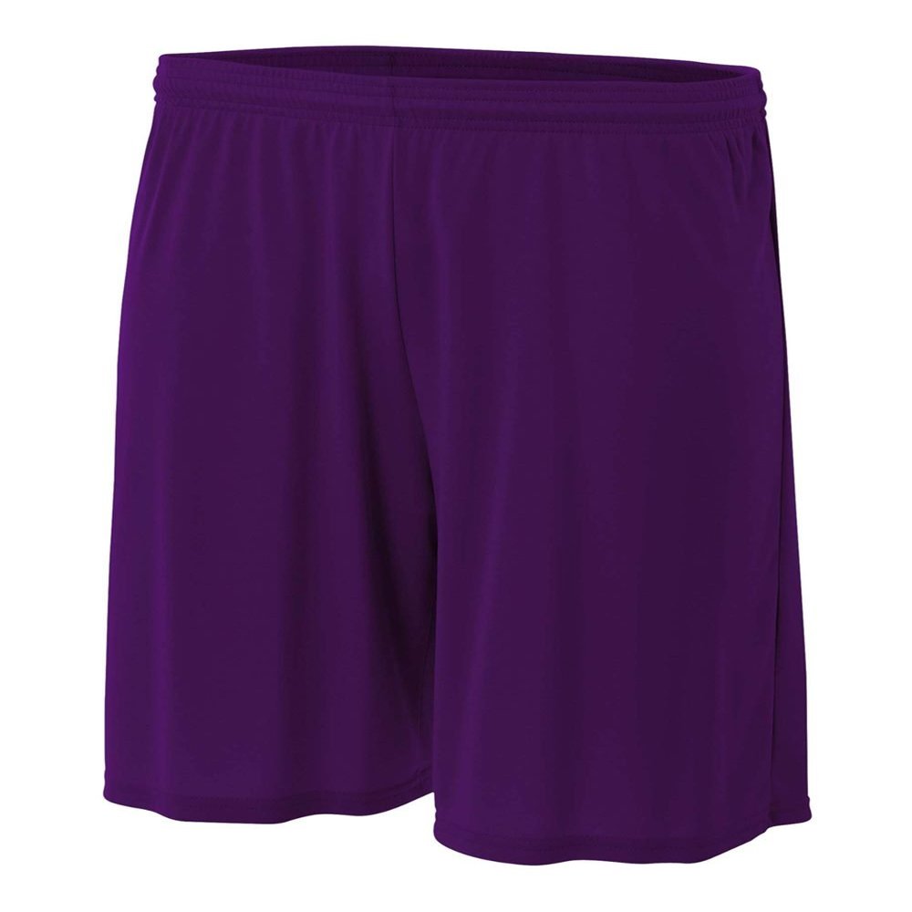 A4 Sportswear Purple Adult Small 9" Performance Shorts Moisture Wicking All Season UPF 30+/No Pockets