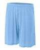 A4 Sportswear Light Blue Youth XS 6" Performance Shorts Moisture Wicking All Season UPF 30+/No Pockets