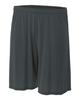 A4 Sportswear Graphite Youth XS 6" Performance Shorts Moisture Wicking All Season UPF 30+/No Pockets