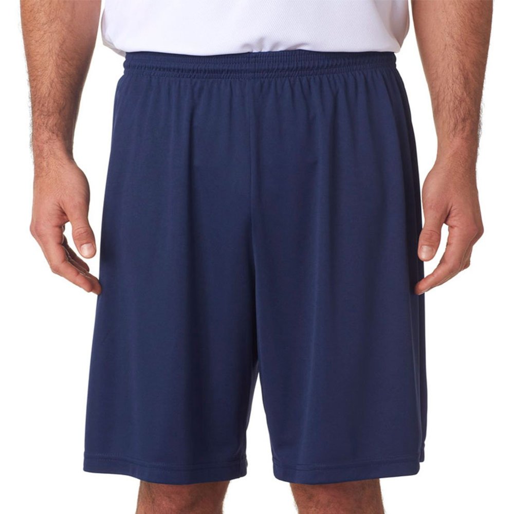 A4 Sportswear Navy Adult 3X 9 Performance Shorts Moisture Wicking All Season UPF 30+/No Pockets