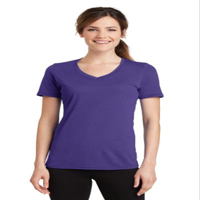 Port & Company Ladies Performance Blend V-Neck Tee