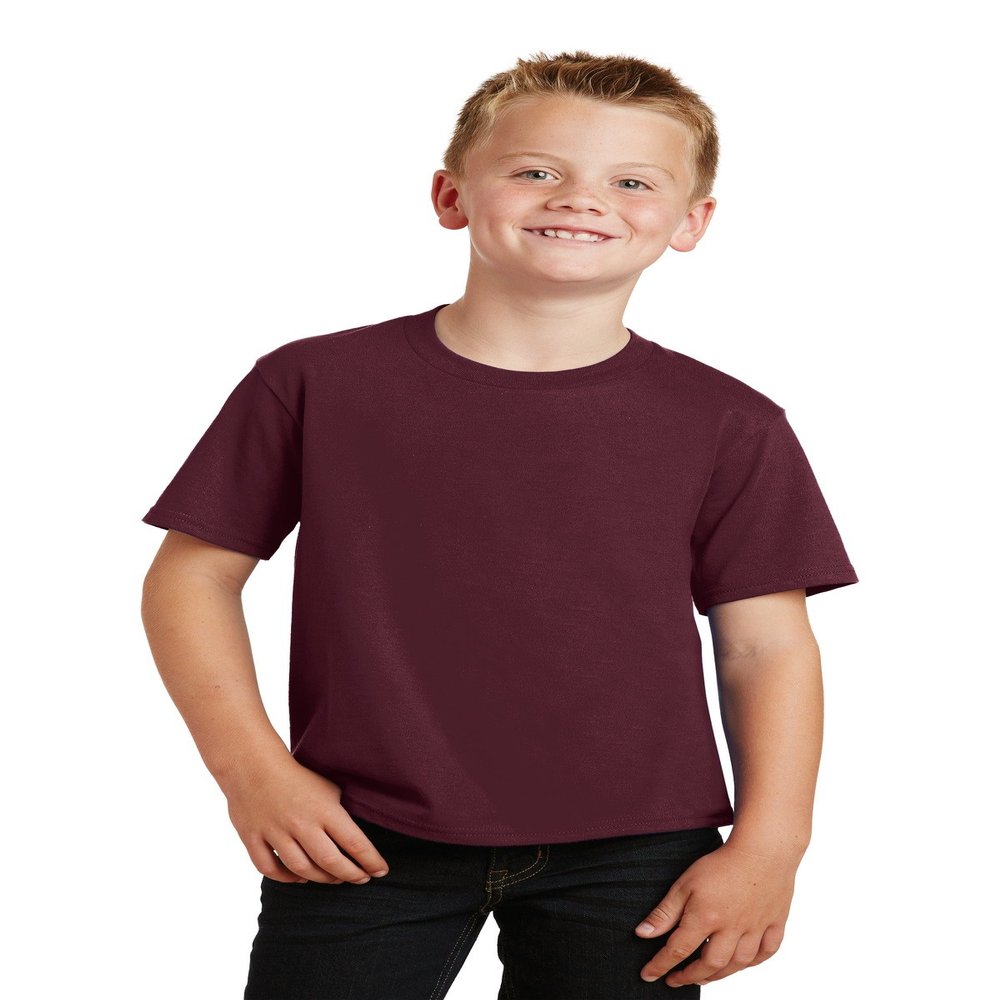 Port & Company Youth Fan Favorite Tee XS Athletic Maroon