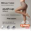 Conte High Waist Control Top Shaping Semi Opaque Pantyhose Tights X-Press 40 Den, 4 - Large, Shade view 3