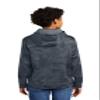 SPORT-TEK Youth Sport-Wick CamoHex Fleece Hooded Pullover | Lightweight Hooded Sweatshirt for Kids, Athletic Youth Hoodie Dark Smoke Grey view 3