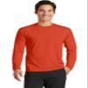 Port & Company Long Sleeve Performance Blend Tee S Orange view 1