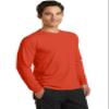 Port & Company Long Sleeve Performance Blend Tee S Orange view 4