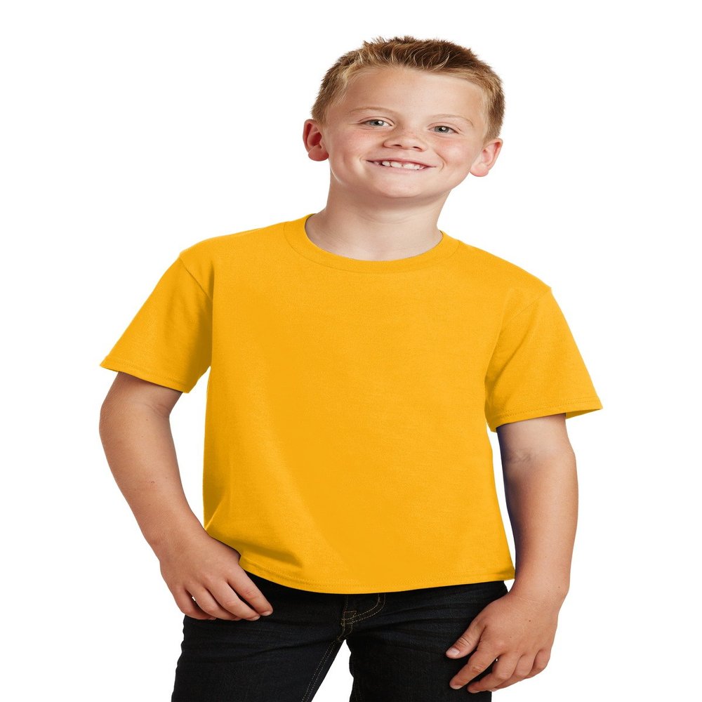 Port & Company Youth Fan Favorite Tee S Bright Gold