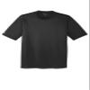 SPORT-TEK Unisex PosiCharge Elevate Tee | Fashion Workout T-Shirt for Men & Women, Athletic Gym Clothing for Spring & Summer Black view 1