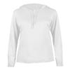 Badger Sport Ladies White Long Sleeve XS Hoodie Tee view 1