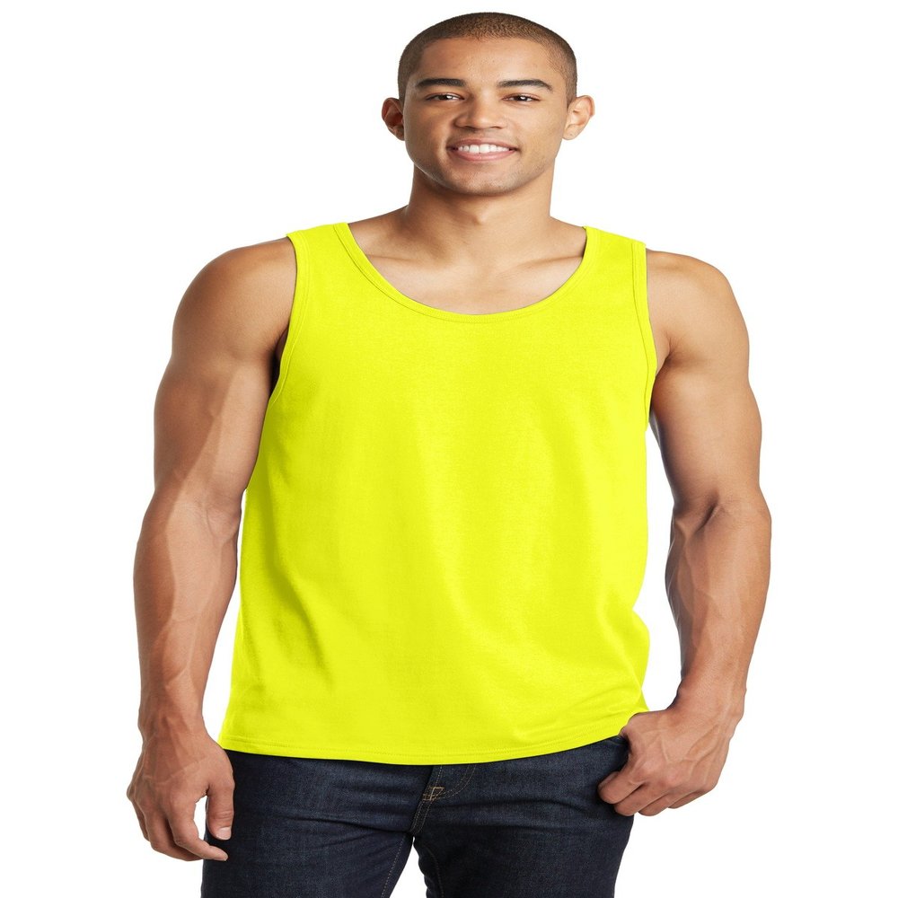 District The Concert Tank M Neon Yellow
