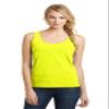 DISCONTINUED District Juniors The Concert Tank 4XL Neon Yellow view 1