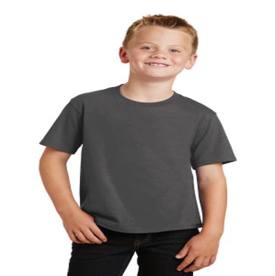 Port & Company Youth Fan Favorite Tee M Charcoal