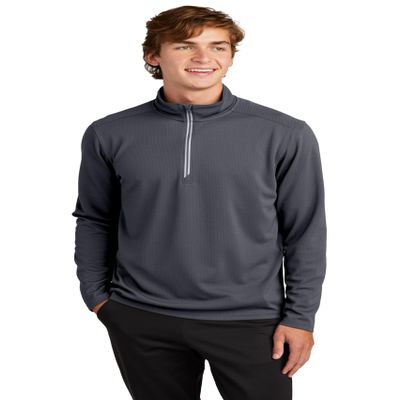 SPORT-TEK Unisex Sport-Wick Textured Quarter Zip Pullover | Casual Sweatshirt for Men & Women, Quarter Zip Spring Jacket Iron Grey