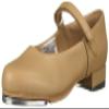 Leo girls Rhythm Tap Dance Shoe, Tan, 9.5 Toddler US view 1