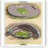 Ballparks of Baseball Los Angeles National League 13x19 Print by Jeff Suntala view 1