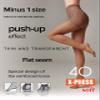 Conte High Waist Control Top Shaping Semi Opaque Pantyhose Tights X-Press 40 Den, 4 - Large, Mocca view 3