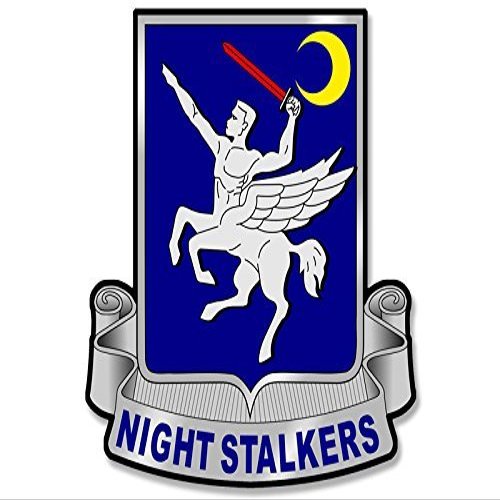 160th SOAR Night Stalkers Seal Shaped Sticker (Special ops Recruit)