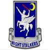 160th SOAR Night Stalkers Seal Shaped Sticker (Special ops Recruit) view 1