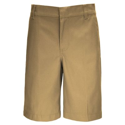 Pro5 Boys School Uniform Husky Fit Shorts Pant Black/Navy/Khaki/Grey 8~22 (8, Khaki)